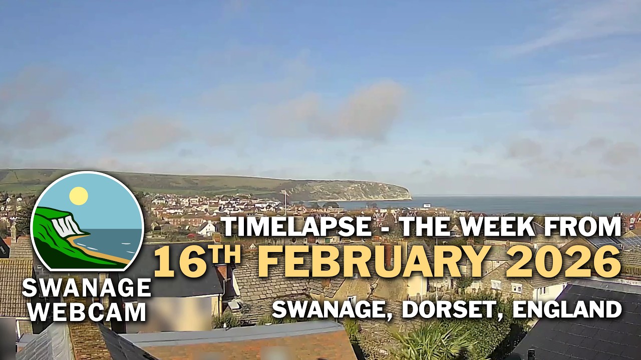 Seven day timelapse of Swanage from the 16th February 2026.