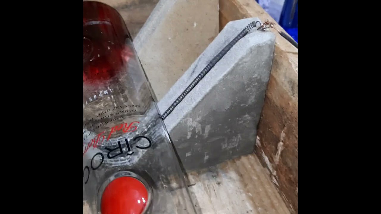 como fiz a base pra cortar as garrafas