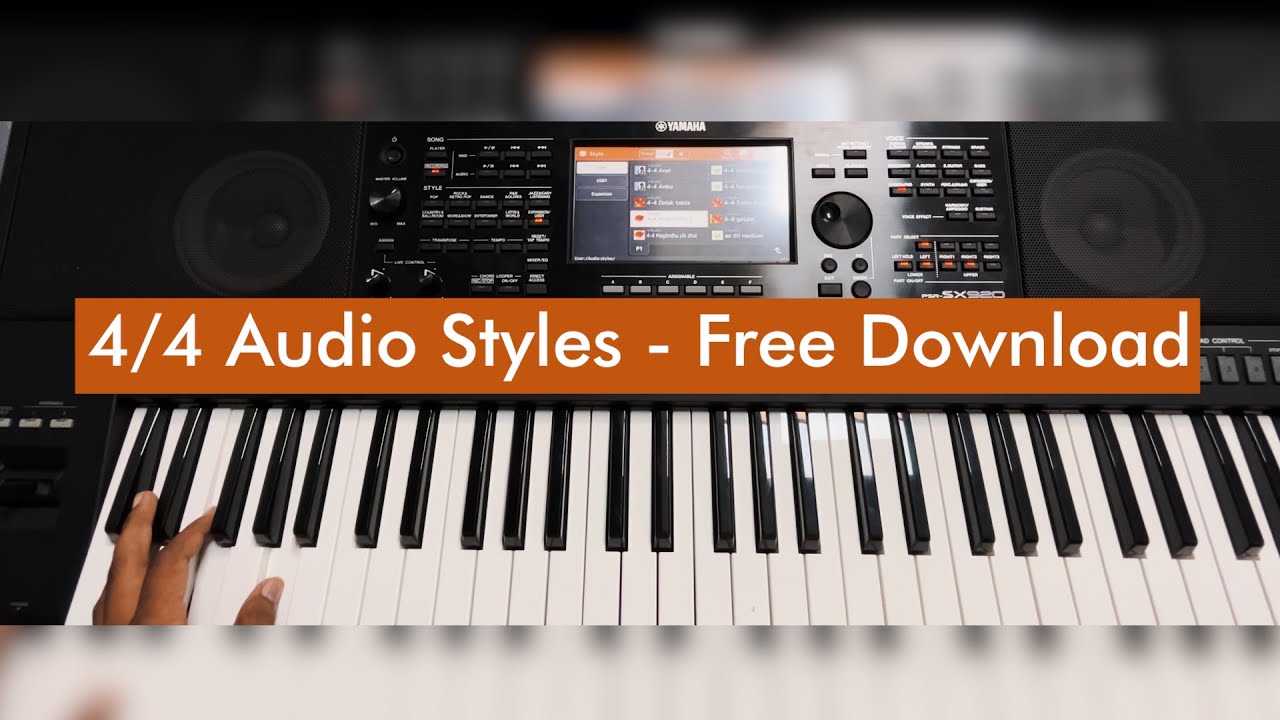 Free 4/4 Indian Audio styles for Yamaha PSR S,SX | Dholak, Tabla, Bhangra | Expansion pack