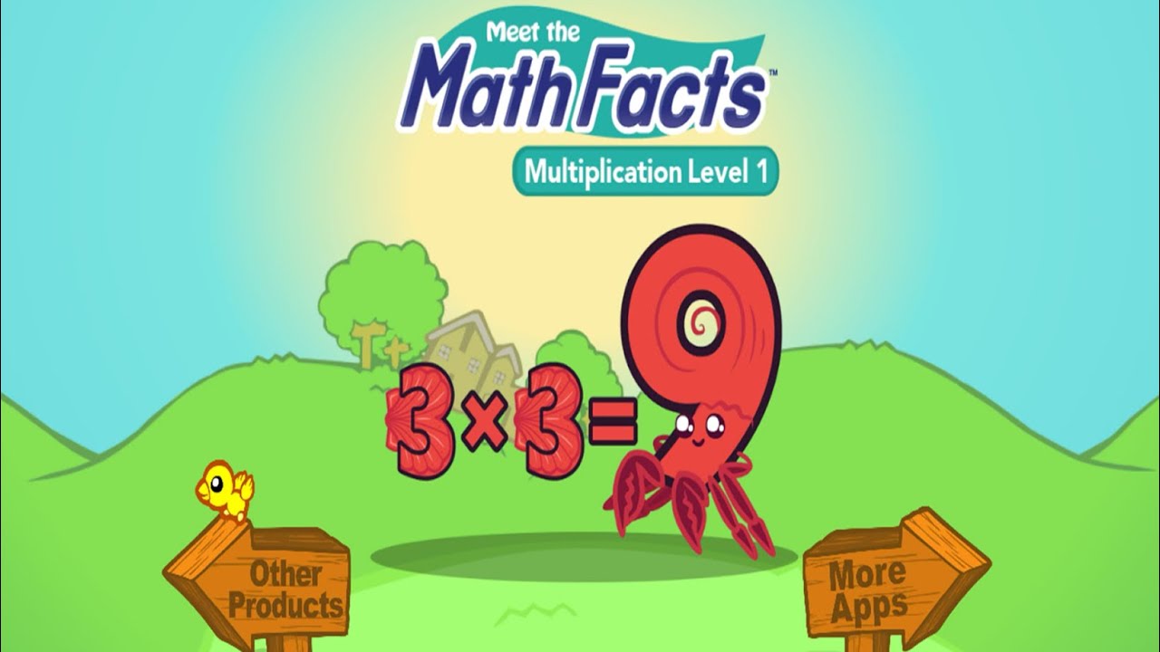 Meet the Math Facts (Multiplication) Lv. 1 (ALL 10 MATH FACTS) 10/10 100% + Multiplication Song