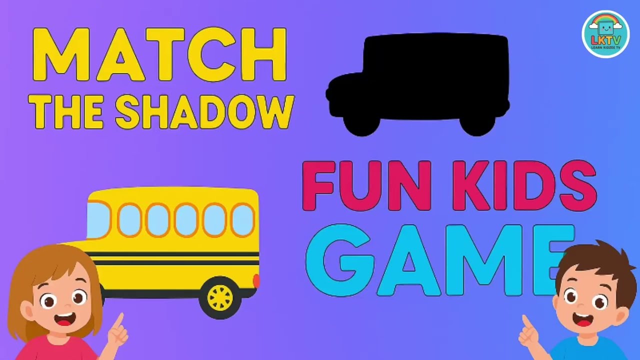 Match the Shadow | Fun Learning Game for Kids | Preschool Learning Video