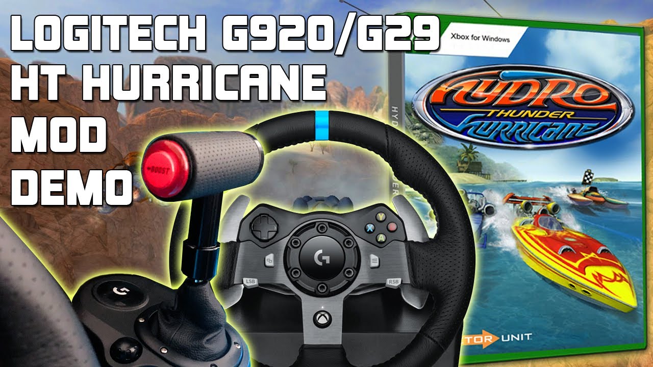 Hydro Thunder Hurricane - Logitech G920 G29 Steering Wheel + Modded Throttle Shifter Demo