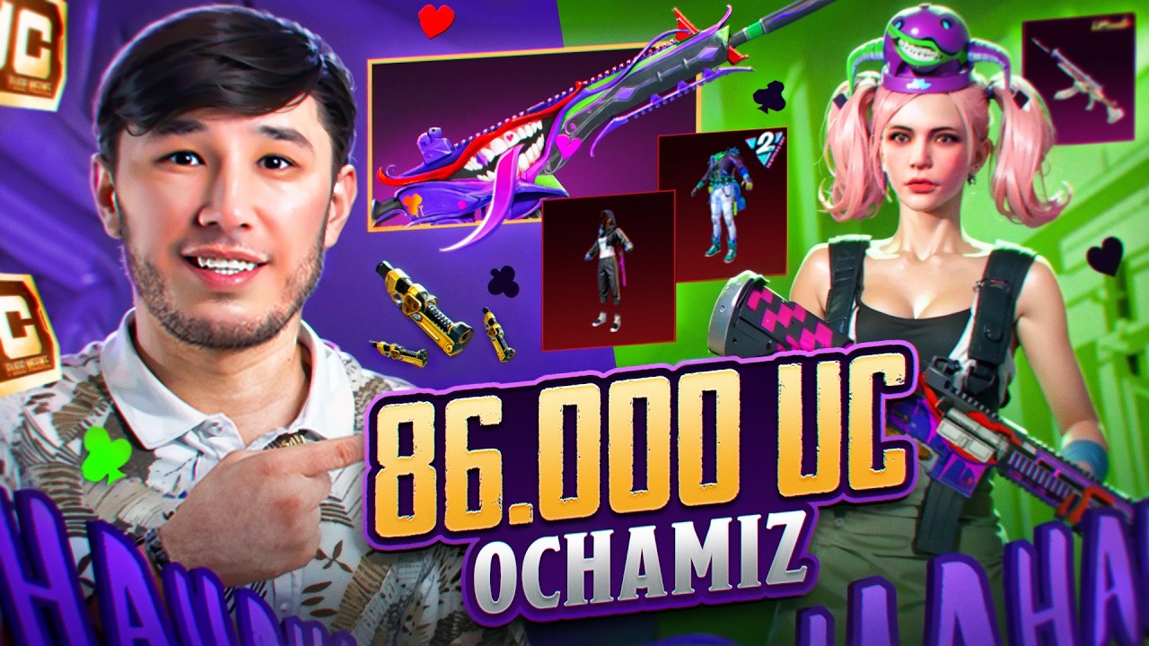 😱86.000 UC SHUT KEYSNI OCHAMIZ🥵NIMALAR BERDI? -  PUBG MOBILE !!!