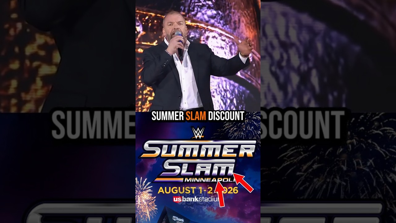 WWE Announces Massive Summer Slam Discount .. #wwe #ytshorts