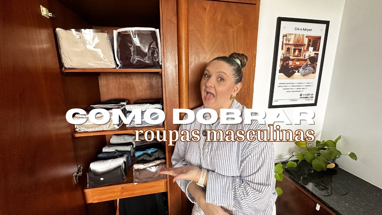 Dobras que Economizam Espaço no Guarda-Roupa #organização #guardaroupa #donadecasa #casaorganizada