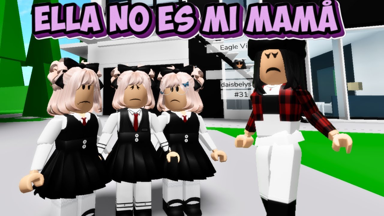 ELLA NO ES MI MAMA 🙄😟 HISTORIA ROBLOX BROOKHAVEN