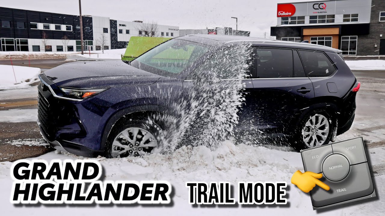 Toyota Grand Highlander Hybrid On-Demand AWD: тест на снегу в режиме бездорожья!