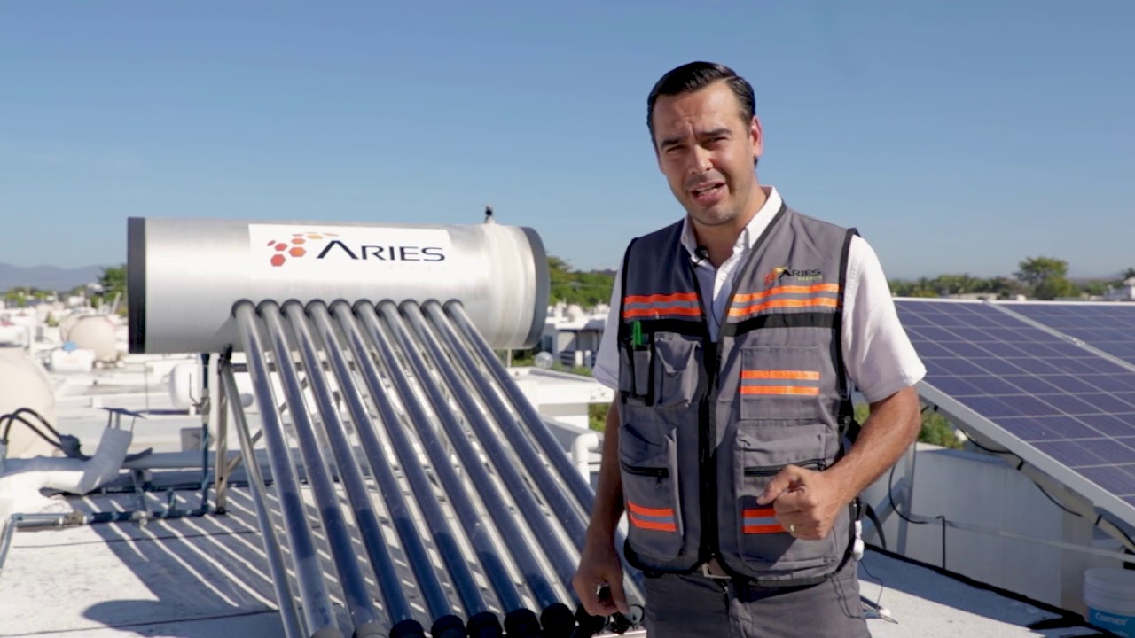 &iquest;C&oacute;mo FUNCIONA un CALENTADOR SOLAR? | Aries Energ&iacute;a