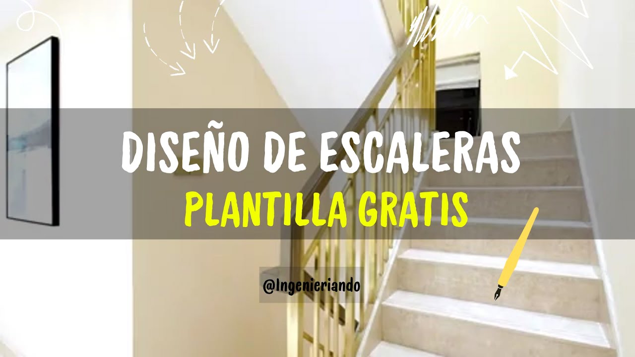 ✅CÓMO DISEÑAR UNA ESCALERA (FÁCIL Y RAPIDO)