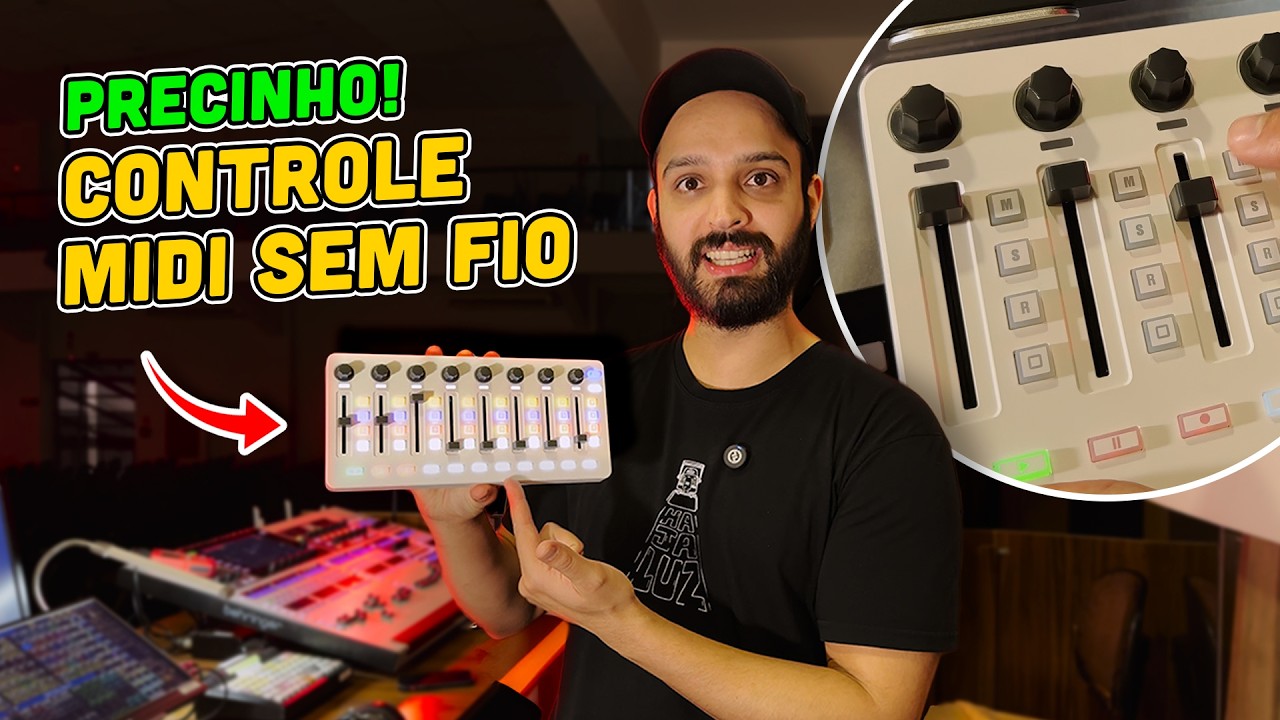 CONTROLADOR MIDI BARATO DA M-VAVE!😲 (PARA ILUMINAÇÃO, LIVE, PROJEÇÃO, SOM E MAIS)