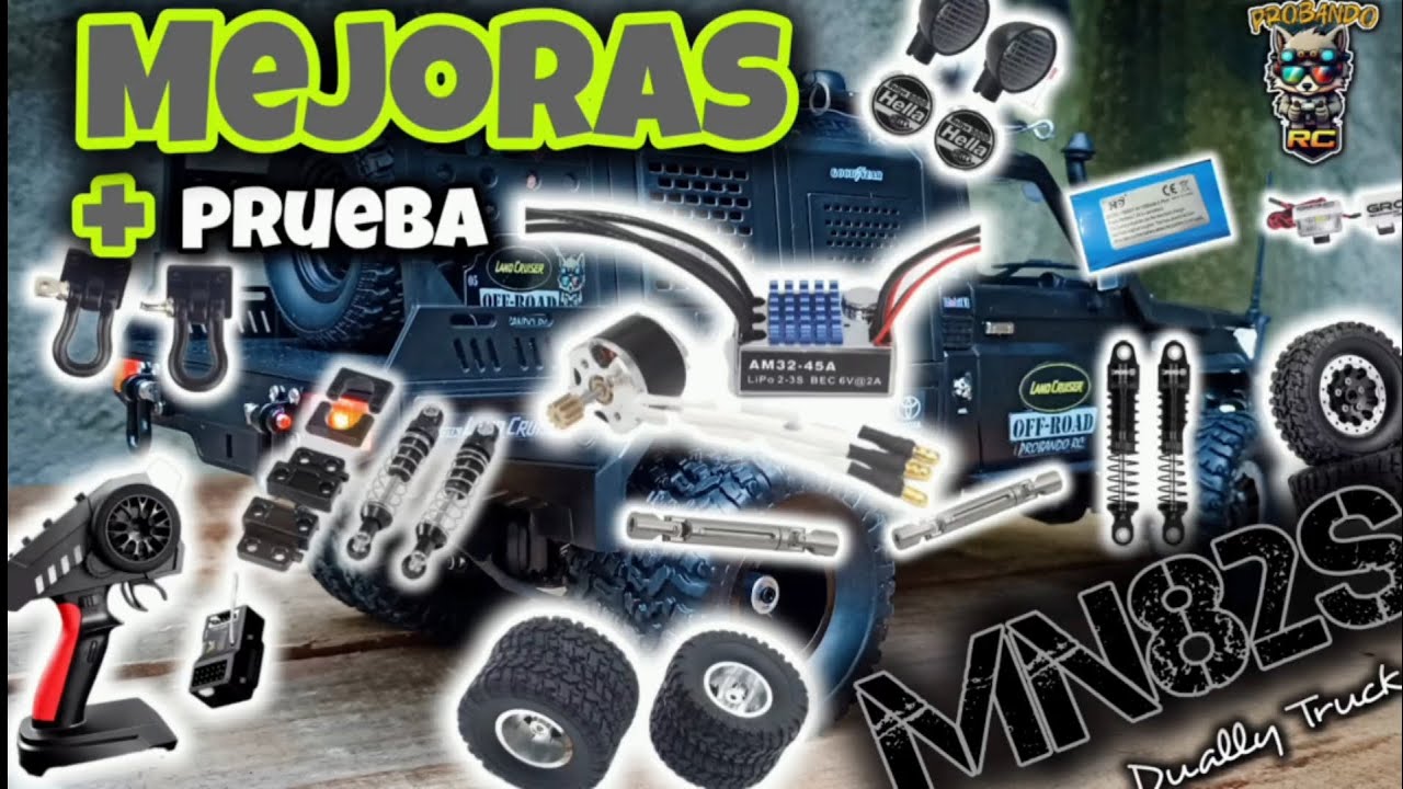 MN82S Brushless con varias mejoras y probamos que tal.