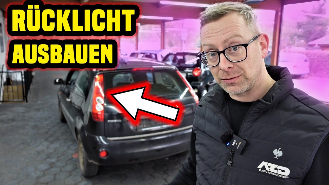 Ford Fiesta Rücklicht / Rückleuchte Ausbauen - Lampe wechseln