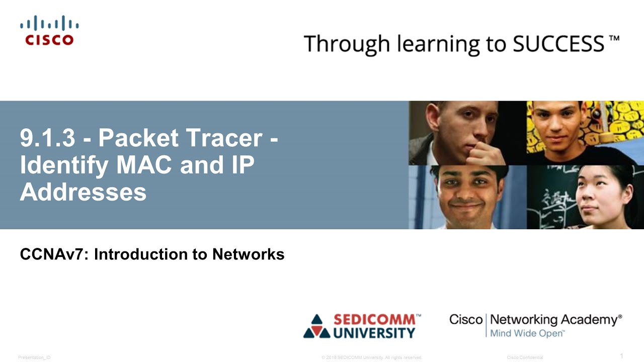 Курс Молодого Бойца Cisco Часть 1 2021 CCNA 1 ITN 9.1.3 Packet Tracer Identify MAC and IP Addresses