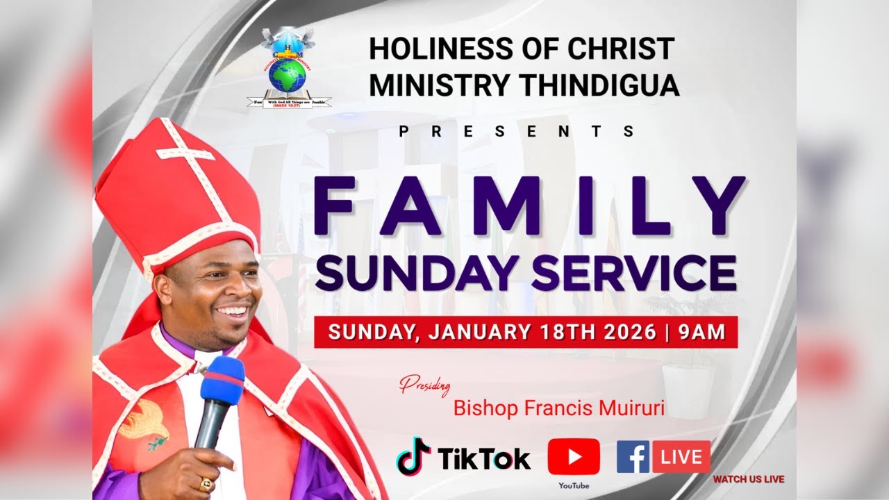 SUNDAY SERVICE AT HOLINESS OF CHRIST MINISTRY, THINDIGUA - KIAMBU ROAD