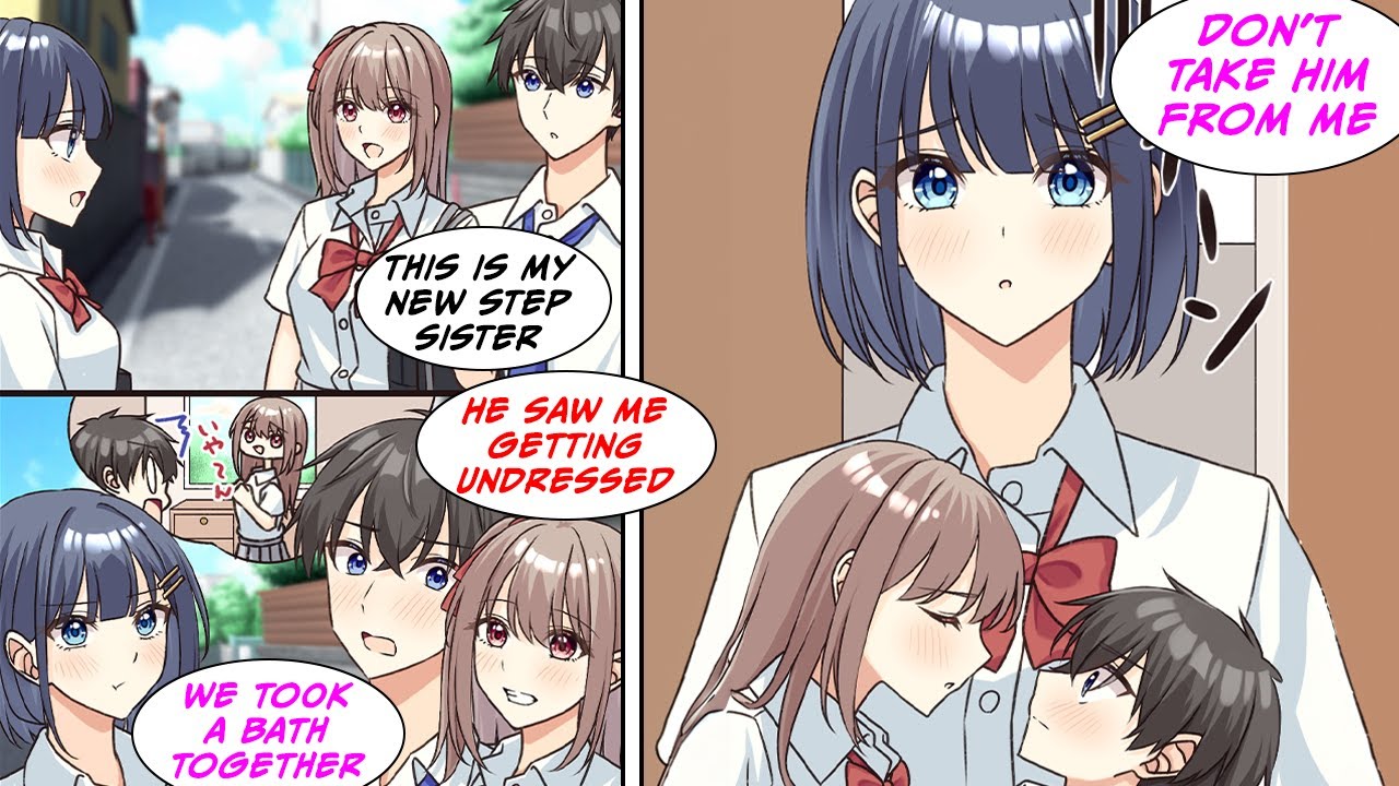 [Manga Dub] My childhood friend and my step sister fight over me... [RomCom]