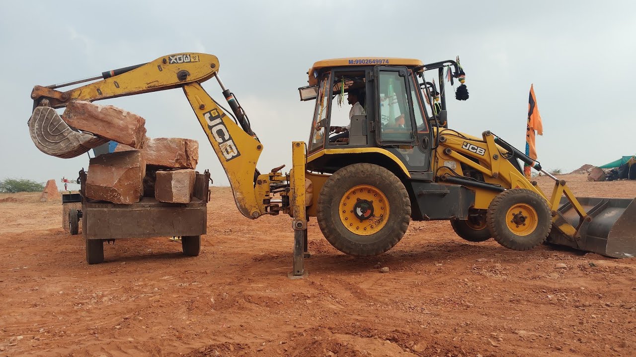 #3DX:: JCB 3DX tractor loading work video #JCBvideo
