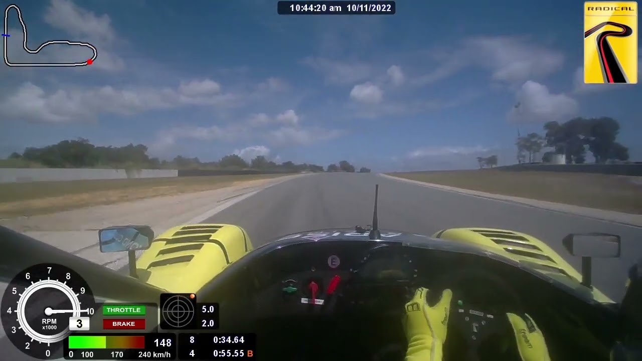 Radical SR3 RSX Onboard at Perth / CarCo / Barbagallo / Wanneroo Raceway