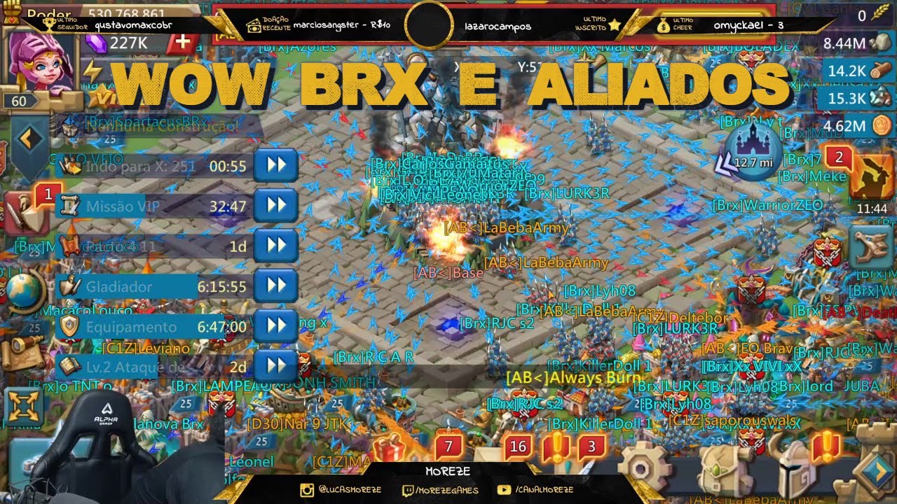 WOW BRX E ALIADOS NO REINO NOVO - LORDS MOBILE