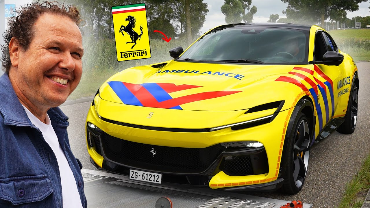 De SNELSTE AMBULANCE van NEDERLAND! *Ferrari Purosangue*