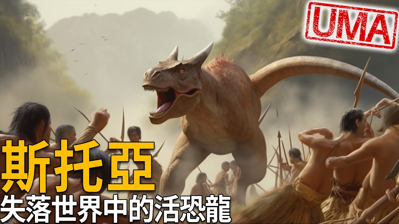 「斯托亞STOA」-食肉牛龍的倖存後代？頭上長角的雙足生物，存在於南美洲神秘桌狀山「庫魯皮拉」，那裡遺留其他疑似倖存恐龍，1912年柯南道爾「失落的世界」靈感來源，至今仍在尋找確切位置。