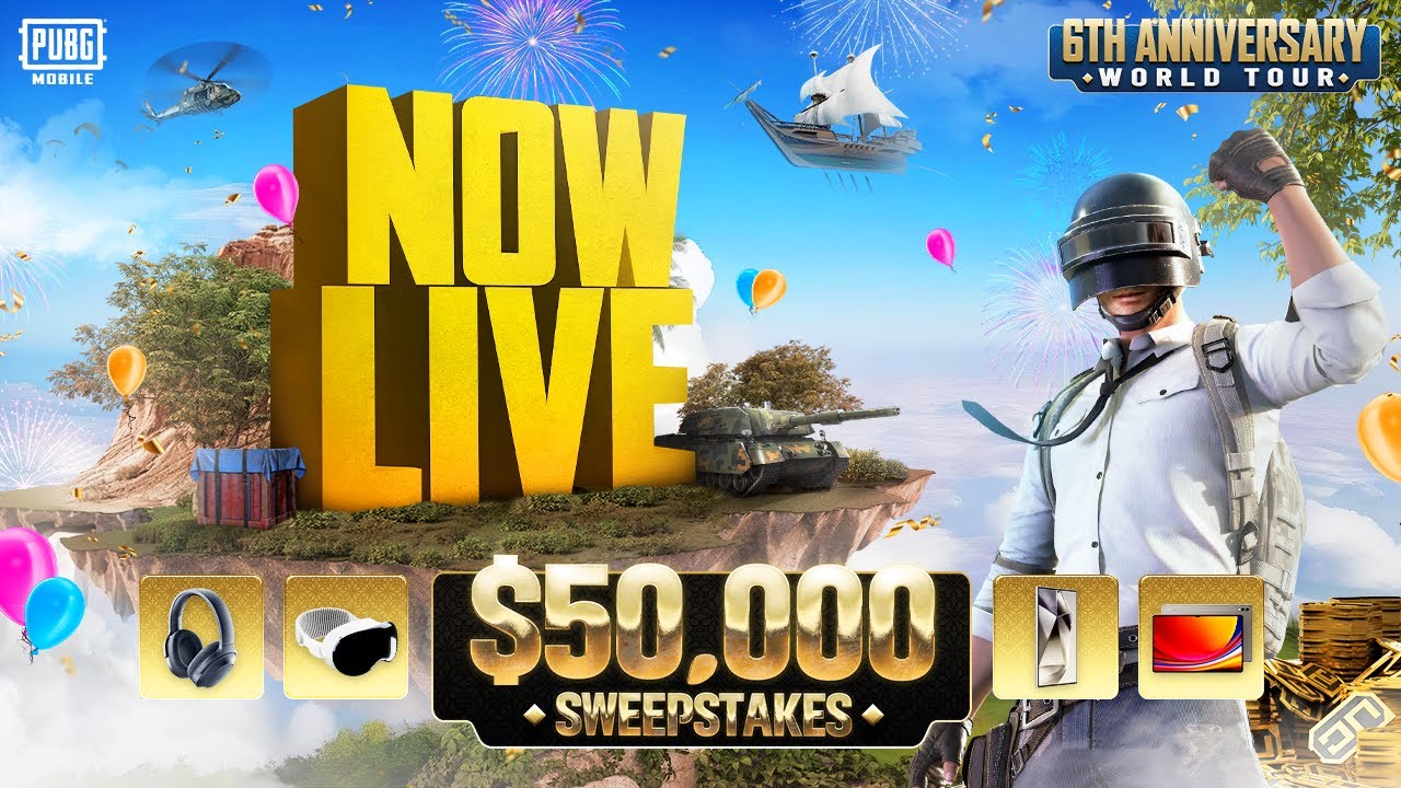 🔴 PUBG MOBILE Tournament: 6th Anniversary World Tour &mdash; $50,000 Sweepstakes! | PUBG MOBILE LIVE!