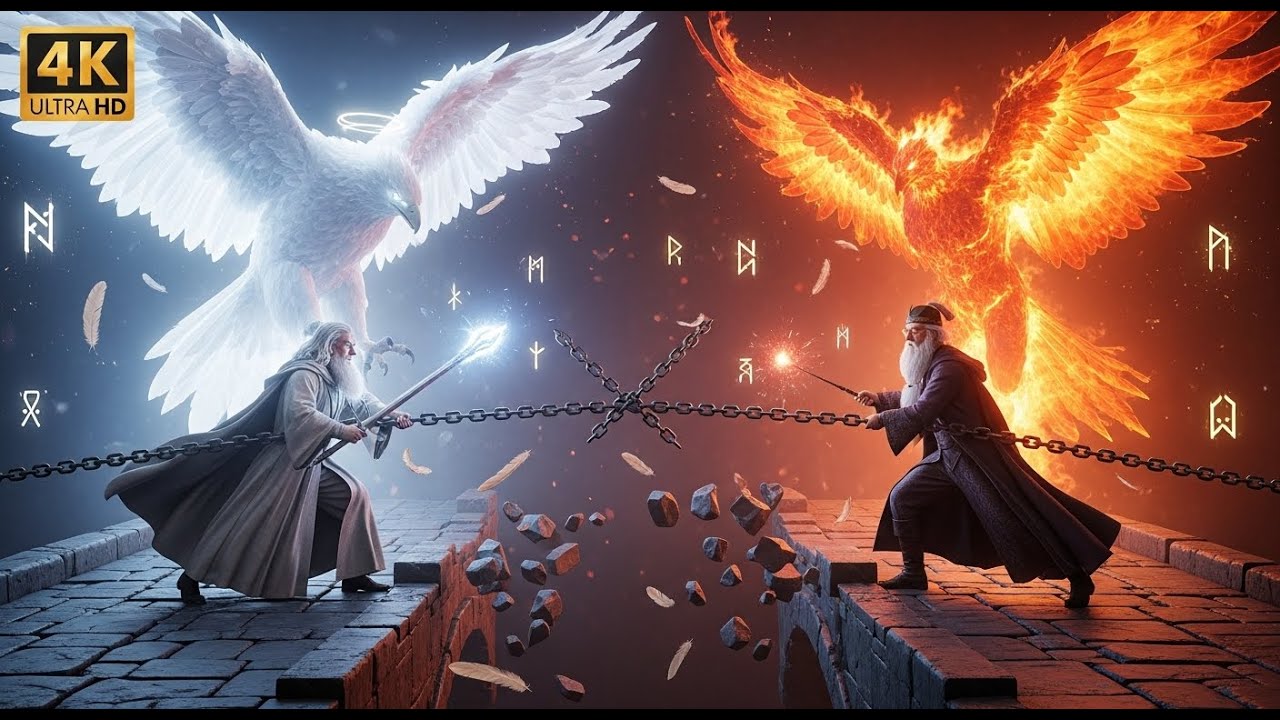 GANDALF vs DUMBLEDORE: Maiar Unlocks White Flame! ⚔ The Wizard War