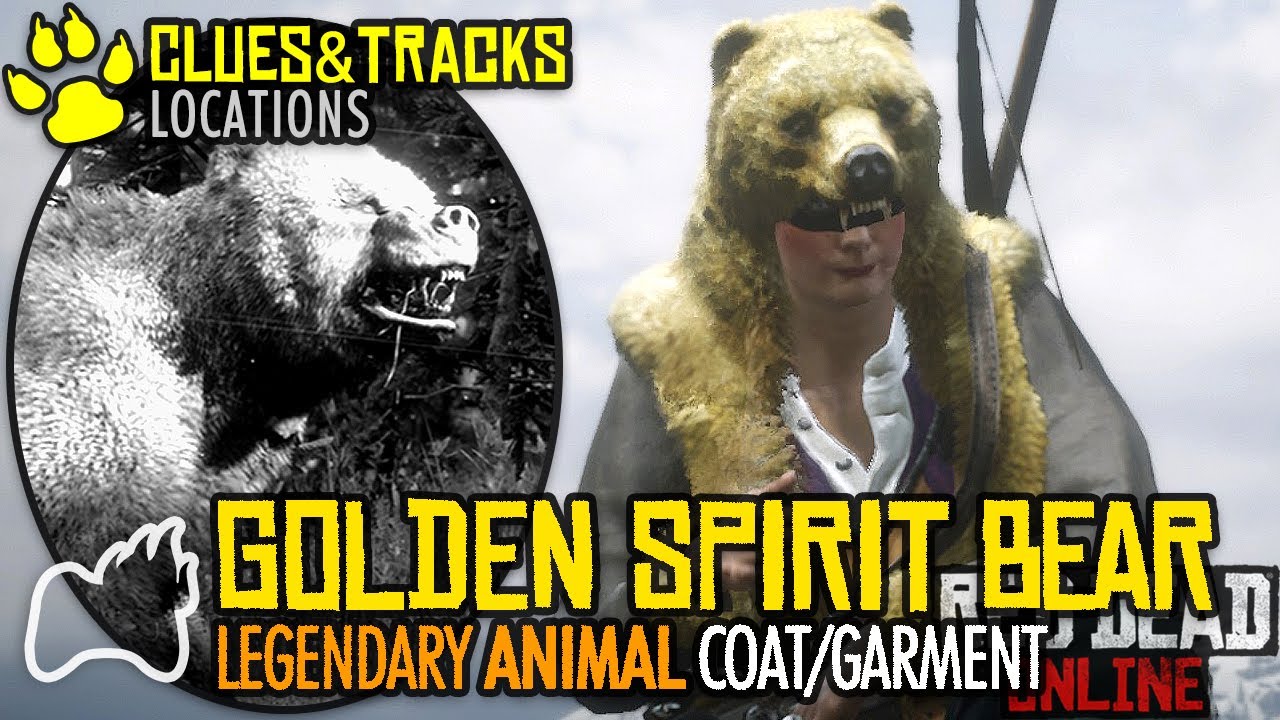RED DEAD ONLINE How to Get the Legendary GOLDEN SPIRIT Bear Coat Garment Naturalist Clues Location