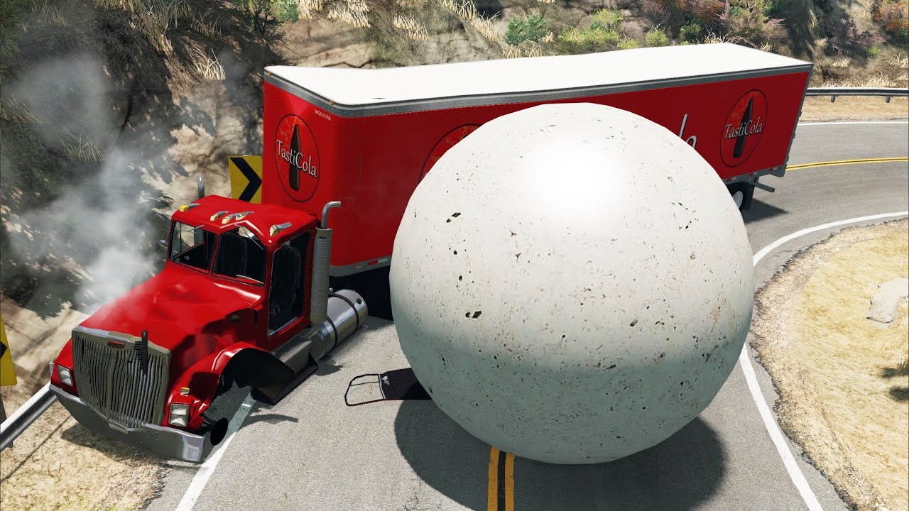 Giant Balls vs. Cars 6 | BeamNG.drive