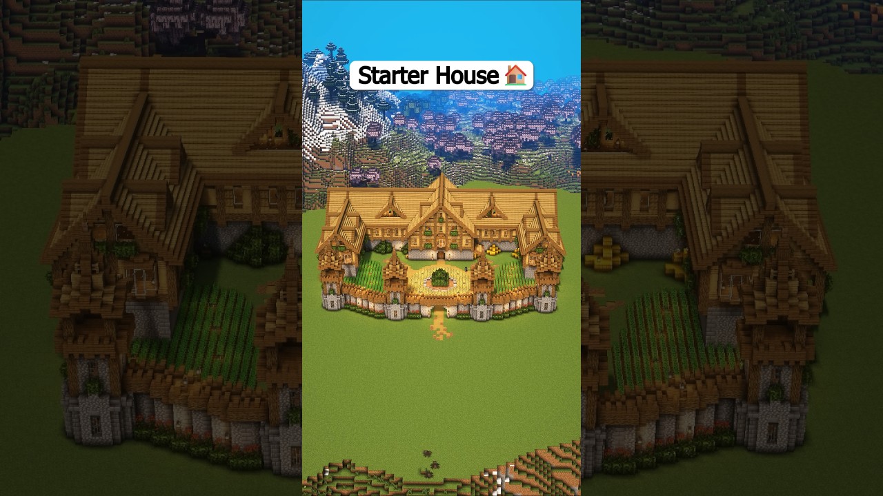 Minecraft Easy Starter House 🏠 - Now Link in bio 📝 #minecraft