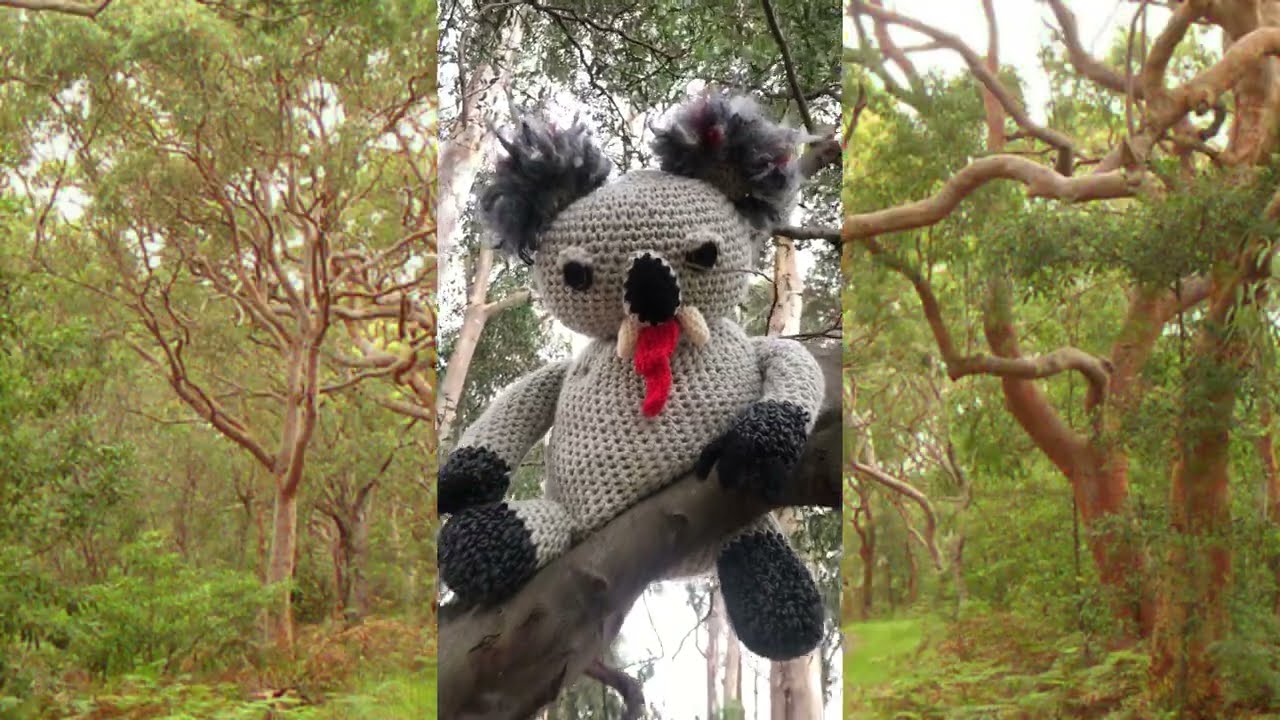 Heavy Metal Knitting entry 2022 Australia Titan feat. Dexter the Dropbear
