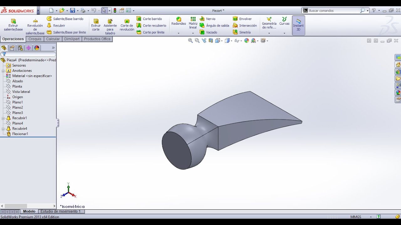 Cómo realizar RECUBRIMIENTO y FLEXIONADO en Solidworks