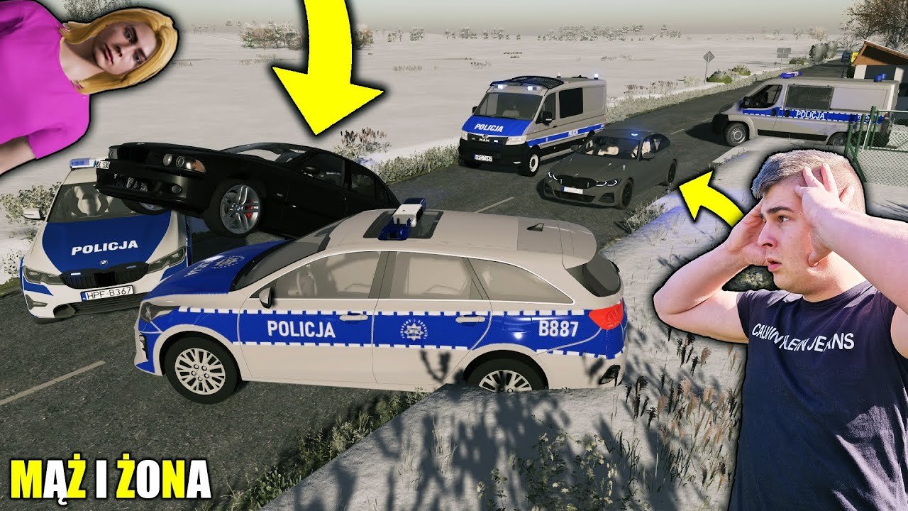 NIE MIAŁEM WYJŚCIA😱 MUSIAŁEM UCIEKAĆ😮 ZNISZCZYŁEM WIEJSKĄ BLOKADĘ POLICYJNĄ❗😱┃MĄŻ I ŻONA┃93