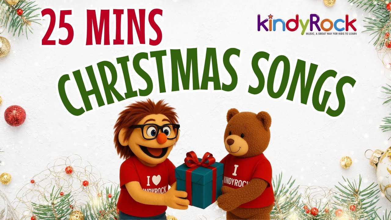 25 Minutes of Christmas Songs for Kids 🎅🎵 | Preschool Circle Time & Holiday Music | kindyRock