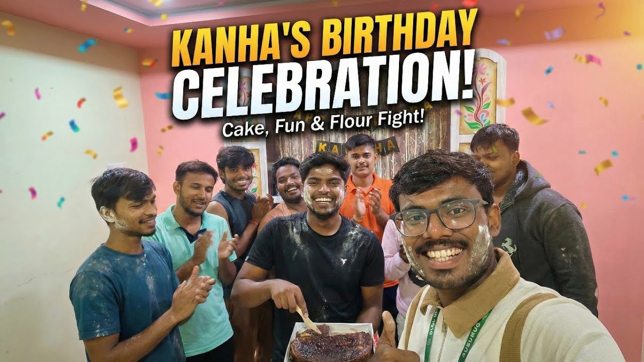 College Diaries: How We Celebrated Kanha's Birthday (It got MESSY!) 🍰👻