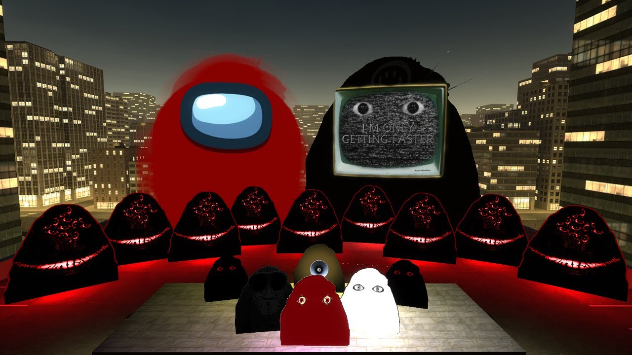 GIANT TV AND SUS ANGRY MUNCI is After Me in GMod - Can I Escape the Madness?