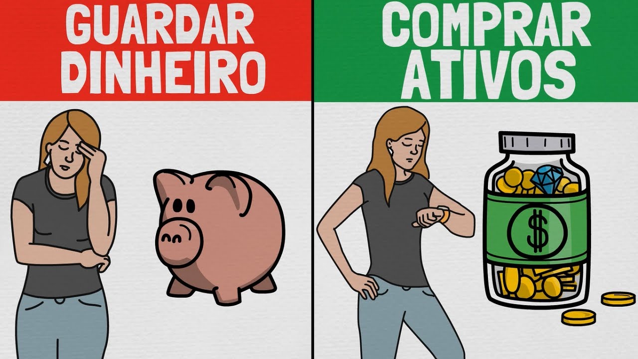A GRANDE Diferen&ccedil;a Entre GUARDAR Dinheiro e COMPRAR ATIVOS - Finan&ccedil;as Pessoais