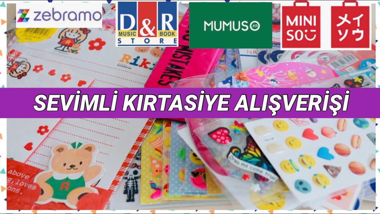 SEVİMLİ KIRTASİYE ALIŞVERİŞİ 2020 l miniso mumuso dr zebramo