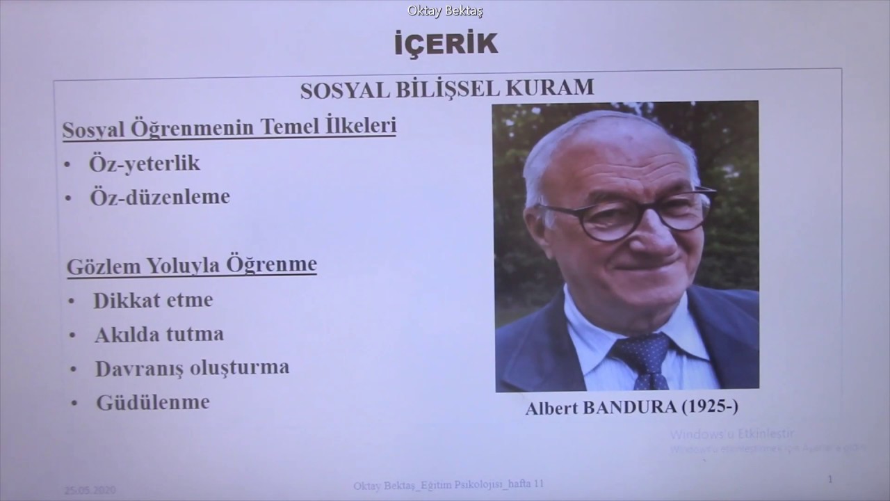 Sosyal Bilişsel Kuram