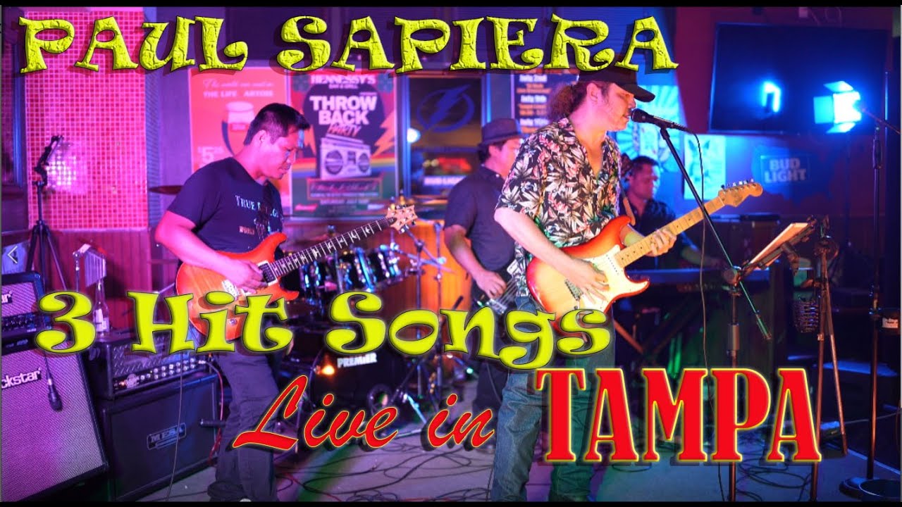 PAUL SAPIERA: 3 Hit Songs Live in Tampa - 4k Video (Ultra HD)
