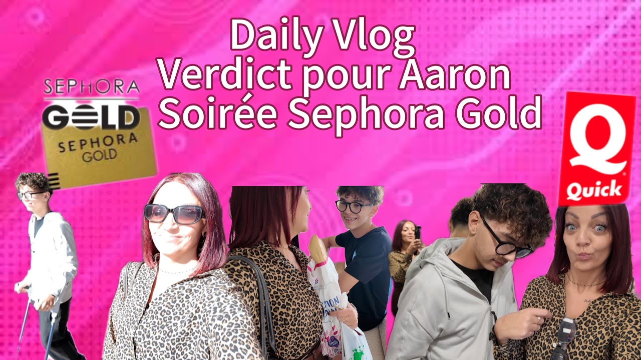 Verdict pour Aaron 🏥 Soirée Séphora Gold