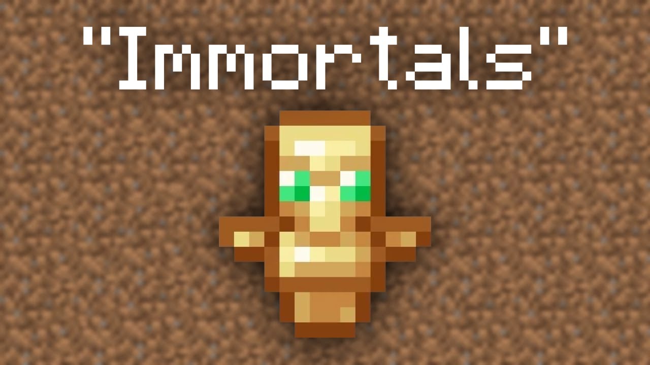 Immortals but every line is a Minecraft item