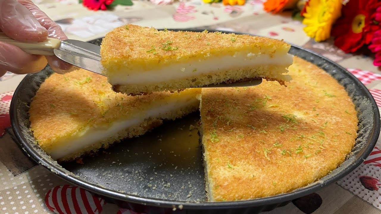 У вас есть яйцо и чашка манной каши? ! Приготовьте басбуссу очень вкусно, быстро и легко.