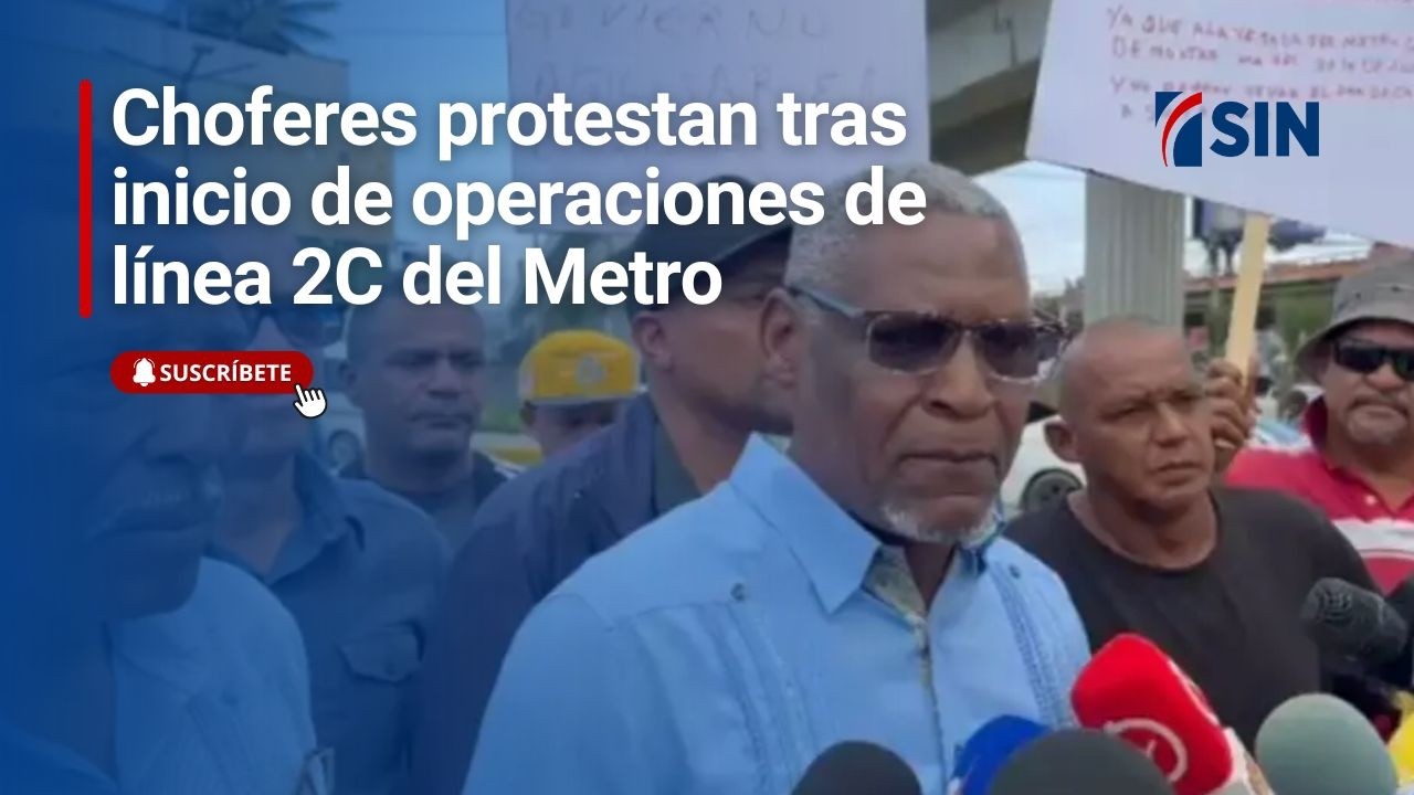 Choferes protestan tras inicio de operaciones del Metro