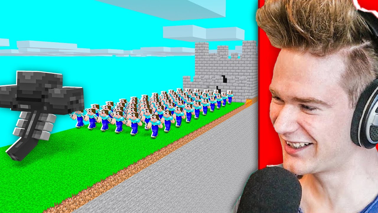 BAZA 100 WIDZÓW vs WITHER 🤯 | Minecraft Extreme