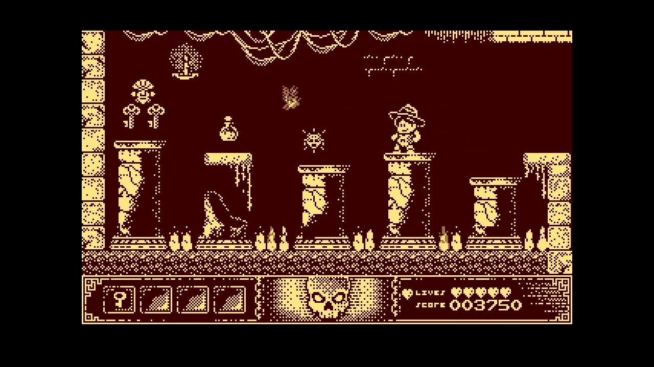 ATARI XL / XE += TONY - BORN TO THE ADVENTURE =+ V8 - FULL DEMO GAMEPLAY