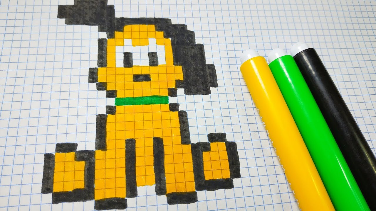 Como hacer a Pluto | Pixel Art | Hama Beads
