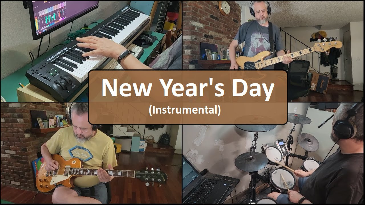 U2 - New Year's Day  - Guitar/Bass/Drum Cover - Instrumental