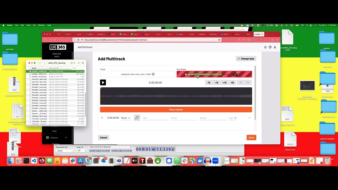 Walk-through of Multi-track Files on Live365