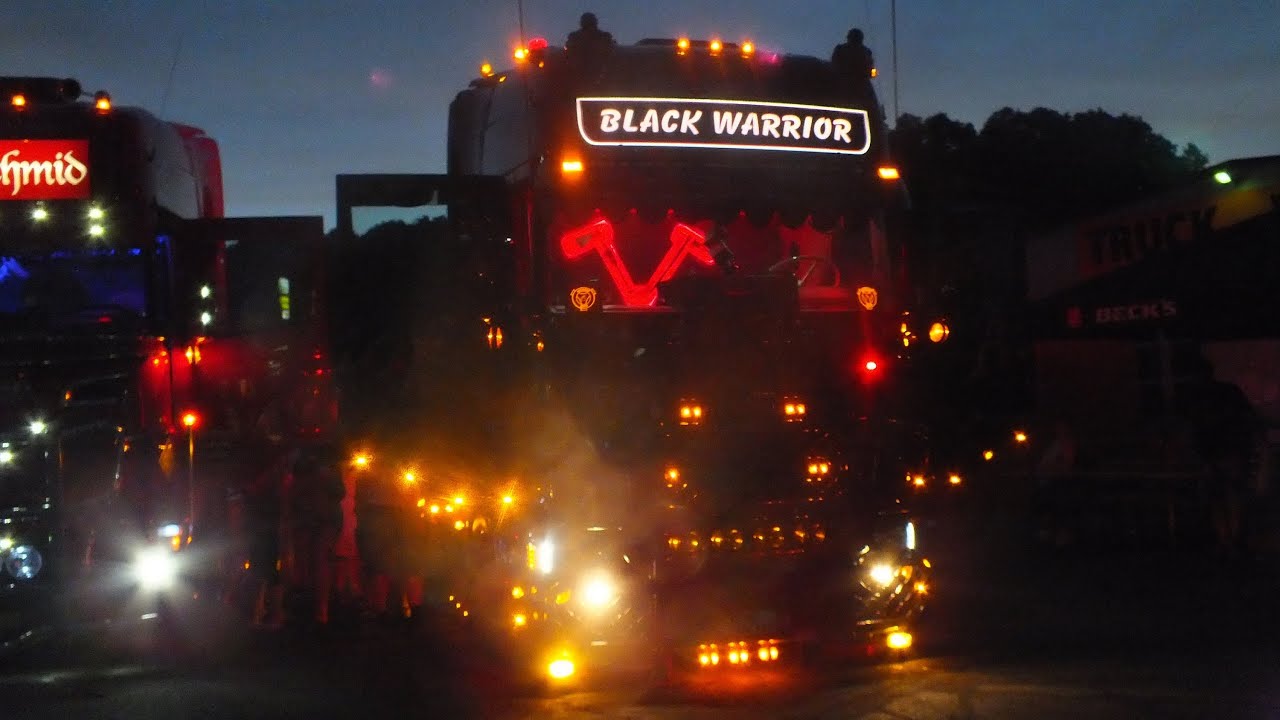 BLACK WARRIOR SCANIA V8 AUTOHOF BERG -Truckerfestival Geiselwind 2014