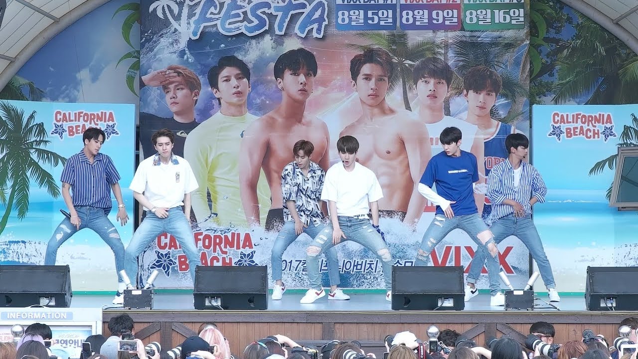 [4K]170809 빅스(VIXX) 경주 캘리포니아 비치 야외공연 전체 직캠(Full Version Fancam)